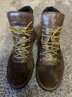 Nové pánske kožené zimné topánky - veľkosť 46 - 3