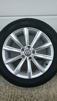VW Passat B8 5x112 r17, letné pneu. 215/55 R17 - 3
