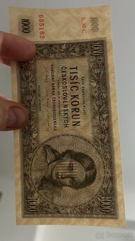 Bankovky ČSR 1945 Neperforované aUnc - 3