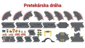 Drevená cestná súprava Mestečko/Pretekárska dráha - 3