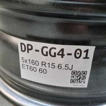 Plechové/oceľové FORD disky 5x160 R15 ET60 - 3