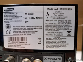 MINI HI-FI DVD Systém SAMSUNG MM-D330D - 3