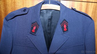Uniforma Modré francúzske hasičské sako L - 3
