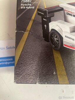 Predám nové neotvorené LEGO 75887 Porsche 919 Hybrid - 3