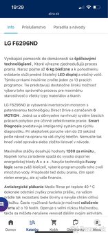 Pracka LG F6296ND - 3