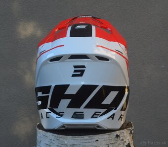 SHOT ECE 22.06 červeno biela prilba - 3