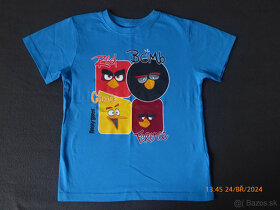Tričko s krátkym ruk.Angry Birds,v.128, párkrát oblečené - 3