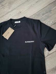 Nové pánske tričko Burberry čierne S - 3