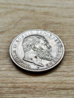 3 marka 1909 Wurttemberg Kaissereich - 3