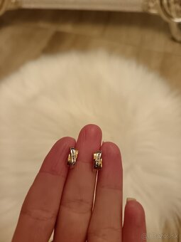 Zlaté náušnice 9k - 3