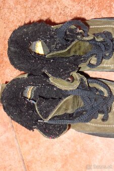 Zimné zateplené kožené topánky - veľ. 29 - 3