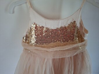 Trblietavé šaty veľkosť 122 - 3