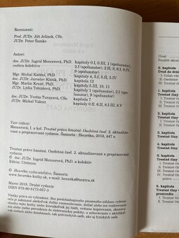 Kniha Trestné právo hmotné - Osobitná časť (I. Mencerová) - 3