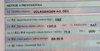 Škoda Roomster 1.2 tsi 2012 predám motor CBZ  Škoda Fabia II - 3