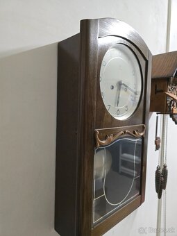 Nástenné drevene hodiny junghas ako nové - 3