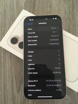 iPhone 16 128GB,biely - 3