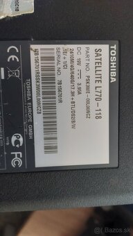 Toshiba Satellite L770 118 - 3