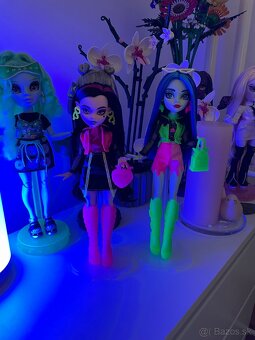 Monster high Neon Fright Ghoulia, Draculaura - 3