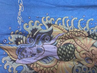 ED HARDY originál kráľovská Modra pánske polotricko L/XL - 3