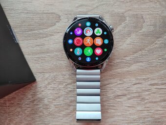 Huawei Watch GT3 46mm Elite, kovovy naramok, ako nove - 3