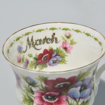 Royal Albert -Nádherný porcelánový dvojset šálka + tanierik - 3