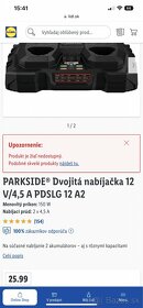 Parkside PDSLG12A2 rychlonabijacka 12V 2X4,5A - 3