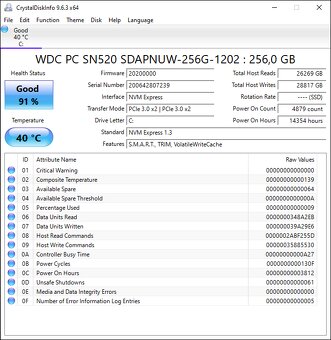 WD SN520 256GB NVMe - 3