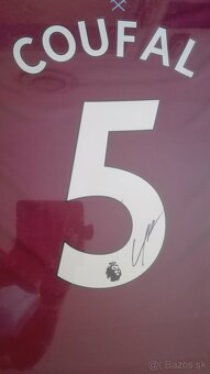 Vladimír COUFAL vlastnoručně podepsaný dres WEST HAM UNITED - 3