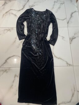 Luxusné zamatové šaty - 3