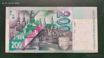 Bankovky 200 Sk s. E 1995, 1999 a 2002 - 3
