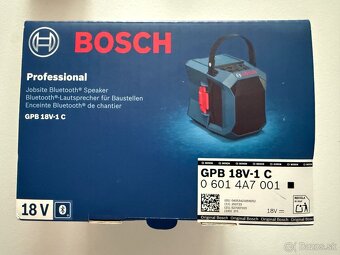 Stavebny bluetooth reproduktor Bosch GPB 18V 1C - 3