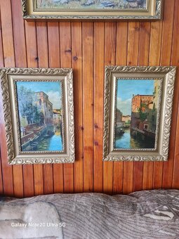Rôzne stare obrazy, vsetko olej - 3
