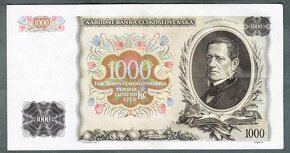 Staré bankovky 1000 korun 1934 NEPERFOROVANA pěkný stav - 3
