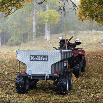 Sklápací príves ATV 1 420 kg s elektrickým hydra. sklápačom - 3