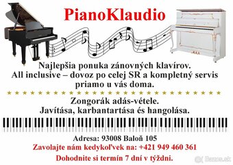 Špičkové Moderné Piano dovoz celá SR - 3