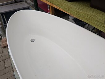 Voľne stojaca vaňa 160×70 – biela - 3