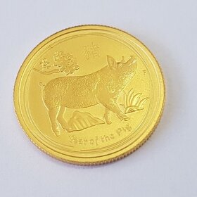 Zlata minca 1/4 oz Lunar Rok Prasaťa 2019 - 3