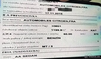 Citroen C-elysee 1.2 2017 predám PREVODOVKA, MOTOR HM01, DVE - 3