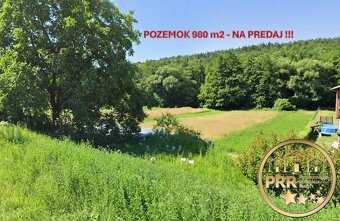 Krásny pozemok pri lese 980m2 v obci M.Hoste okres Bánovce n - 3