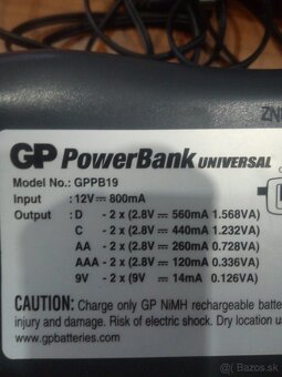 GP nabíjačka batérií PB19 AA/AAA - 3