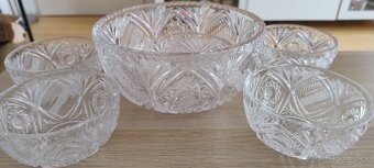 Krištáľová misa a malé misky - 3