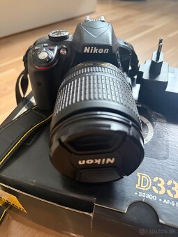Nikon D3300 + 18–105 VR KIT + originálna krabica - 3