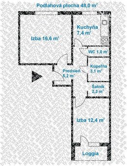 2-izbový byt s kompletne novou rekonštrukciou na KVP v Košic - 3