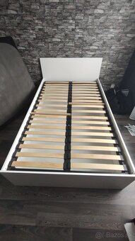 Posteľ s matracom a vrchným matracom a úložným priestorom - 3
