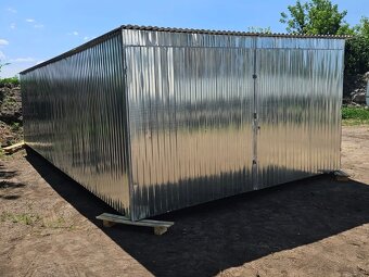 Plechová Garáž 3x5 Doprava montáž ZDARMA po SLOVENSKU - 3