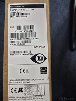 Predam uplne novy ntb Acer TravelMate P6 14 - 3