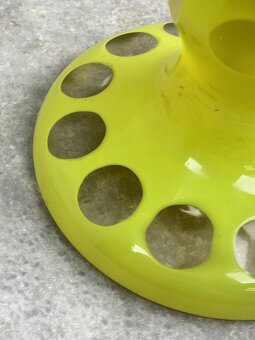 Kalich z vrstveného skla optický dekor Art deco - 3