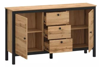 Predám komodu Palmer E dub wotan čierna - 3