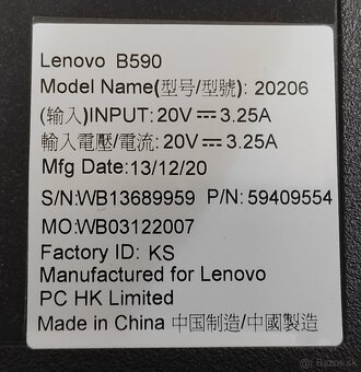 Lenovo B590 - Celeron 1005M, 4GB RAM, 120 SSD - 3