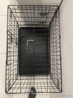 Zložiteľná, dvojdverová klietka pre psov - 3